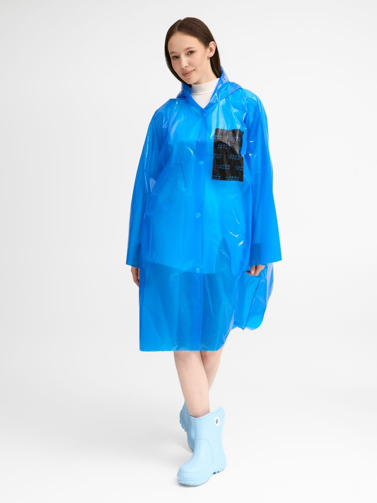 Дождевик-плащ CloudTime с печатью в один цвет на заказ / Миниатюра модельного (1000)