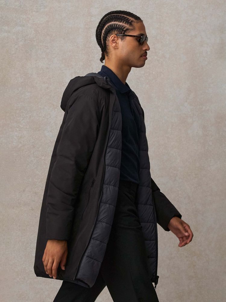 Куртка-парка унисекс Reverse, темный хаки / Миниатюра модельного (1000)