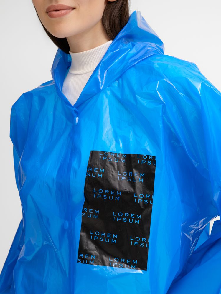 Дождевик-плащ CloudTime с печатью в один цвет на заказ / Миниатюра модельного (1000)