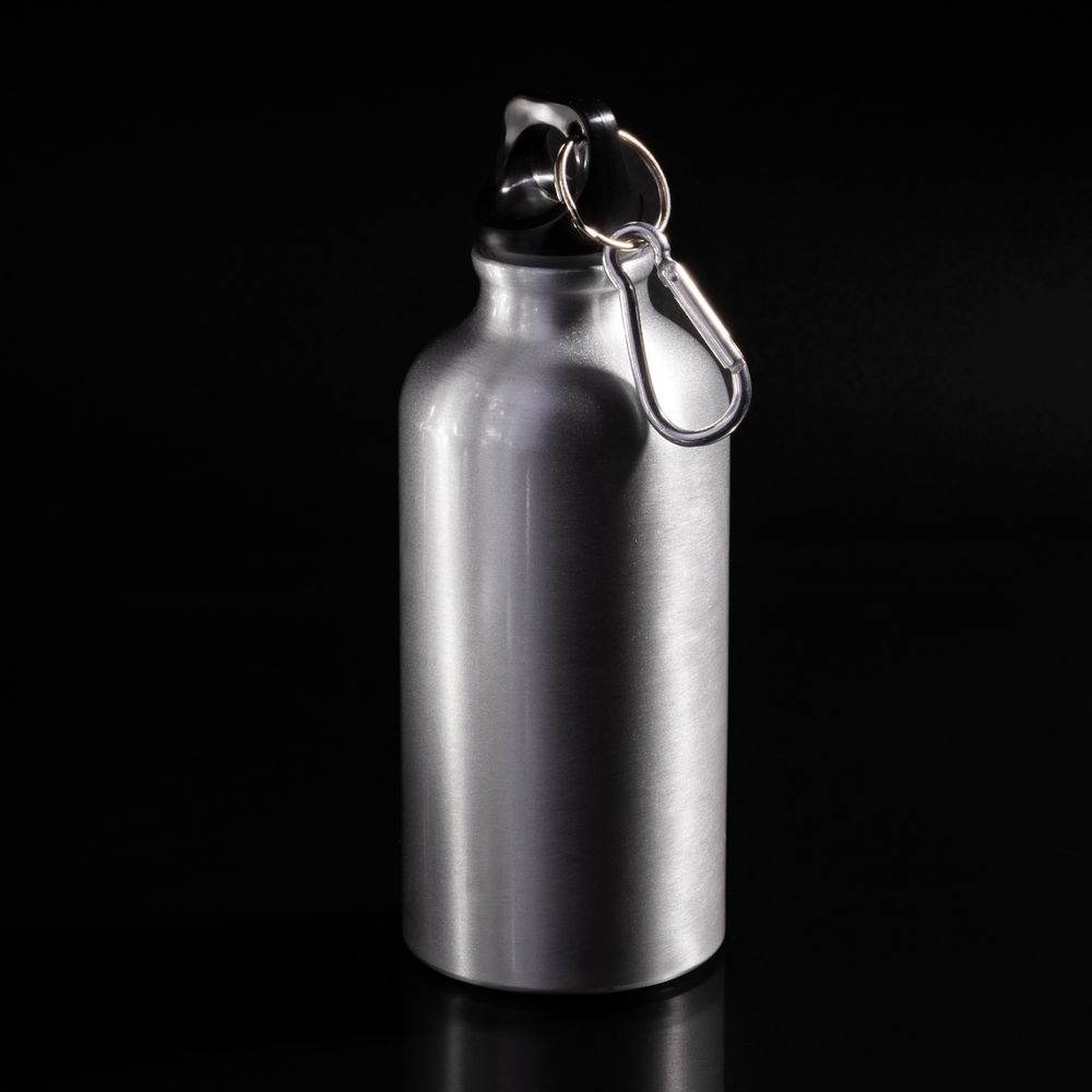 Бутылка для воды Funrun 400, серебристая / Миниатюра имиджевого (1000)