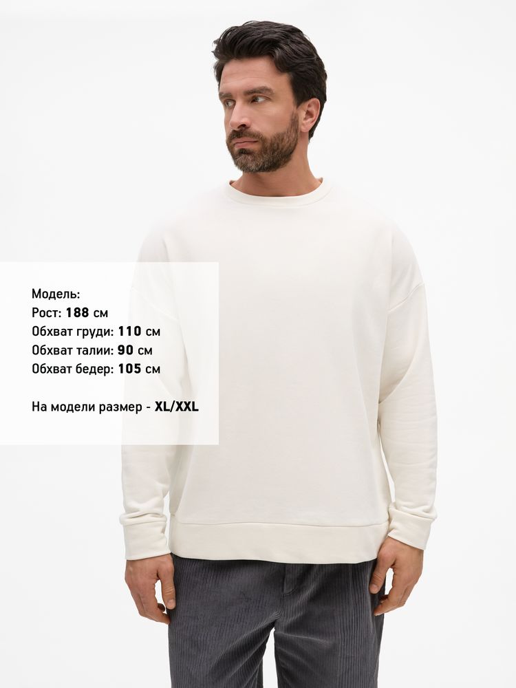 Свитшот унисекс S2, молочно-белый / Миниатюра модельного (1000)
