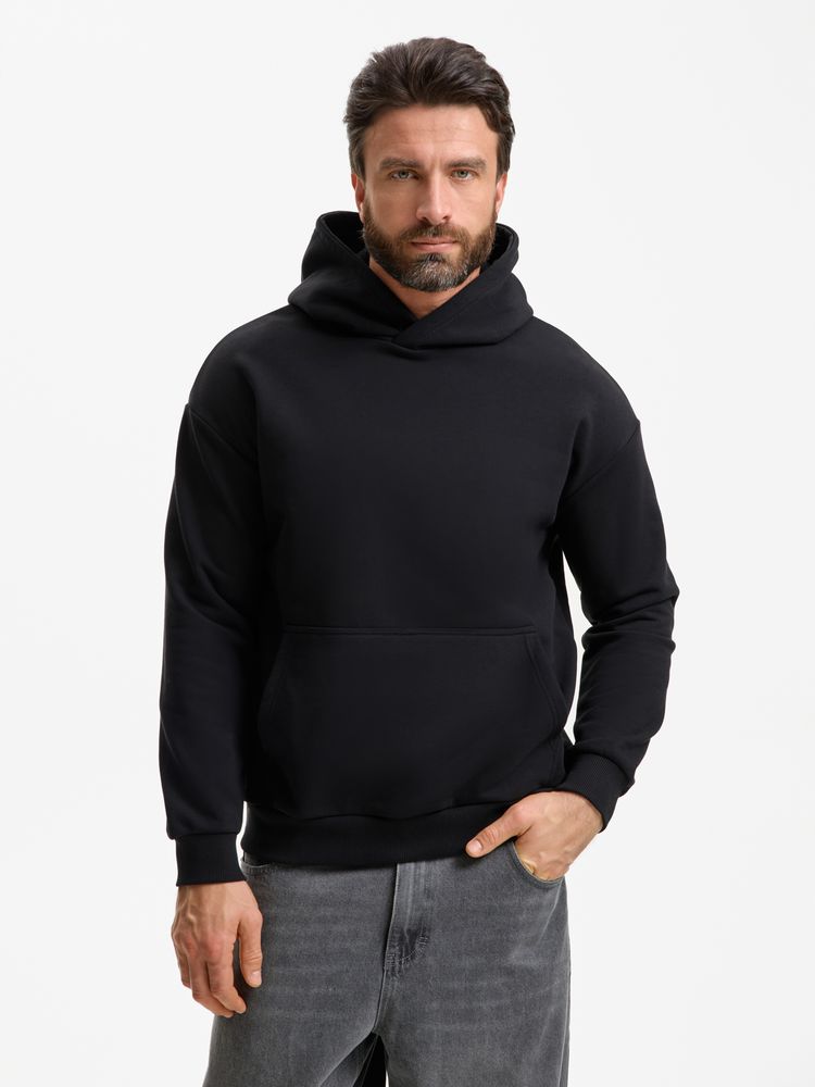 Худи унисекс оверсайз Daylero, черное / Миниатюра модельного (1000)