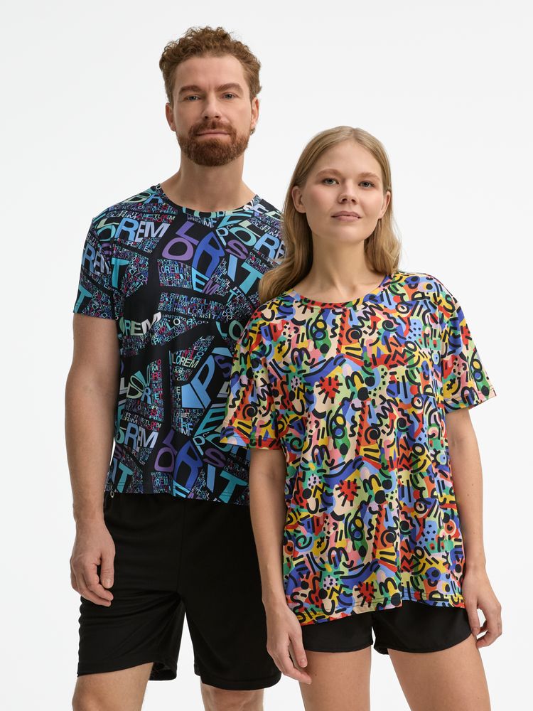 Футболка унисекс Senti с полной запечаткой на заказ / Миниатюра WWW (1000)