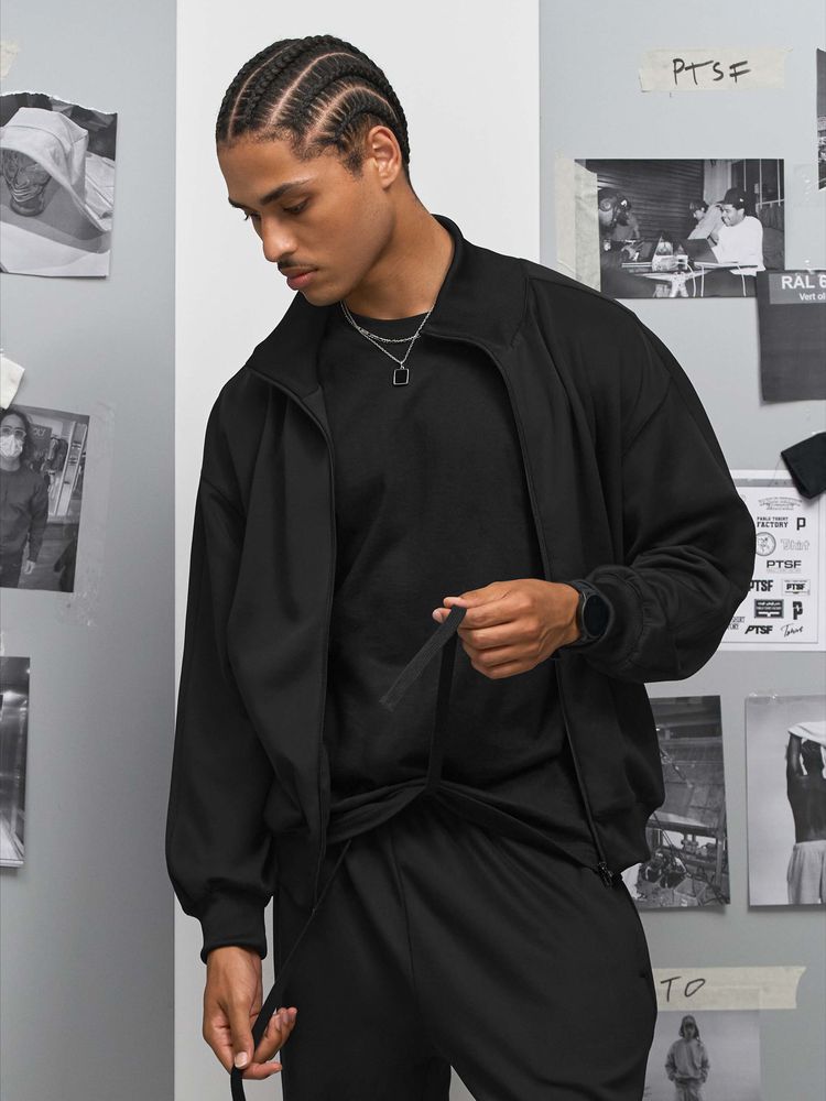 Куртка спортивная Junior, черная / Миниатюра модельного (1000)