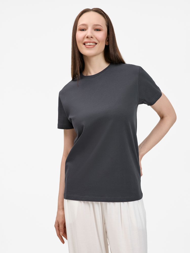 Футболка унисекс T-Bolka 200, темно-серая (графит) / Миниатюра модельного (1000)