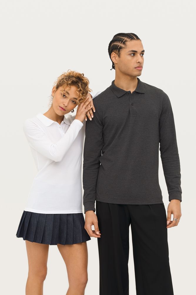 Рубашка поло женская с длинным рукавом Perfect LSL Women, ярко-синяя / Миниатюра имиджевого (1000)