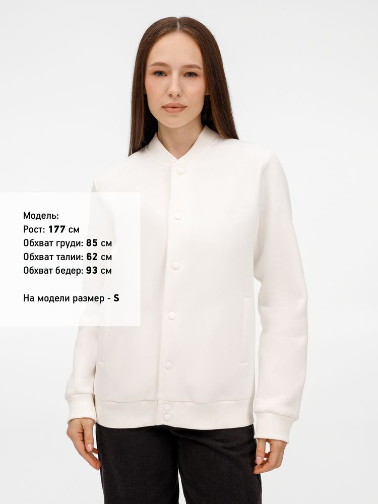 Бомбер унисекс AtmosWear, молочно-белый / Миниатюра модельного (1000)