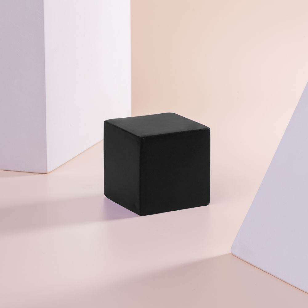 Антистресс «Кубик», черный / Миниатюра имиджевого (1000)