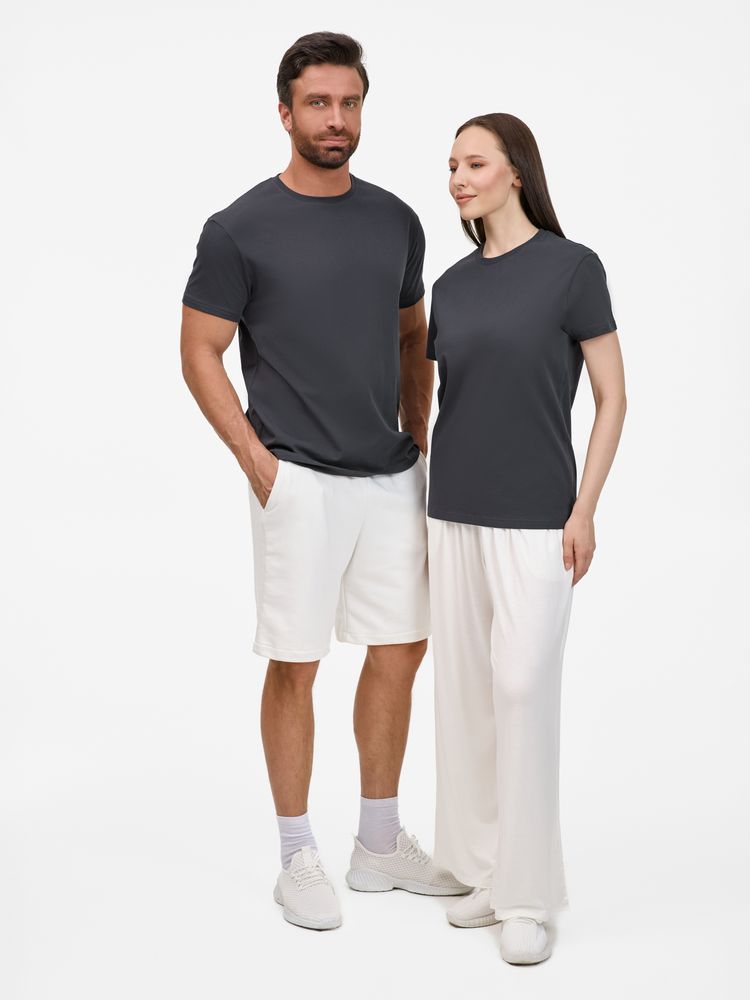 Футболка унисекс T-Bolka 200, темно-серая (графит) / Миниатюра модельного (1000)