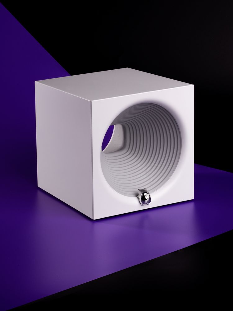 Bluetooth-колонка с подсветкой Volumetric, белая / Миниатюра имиджевого (1000)