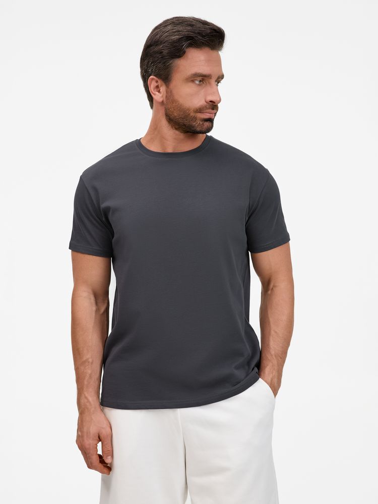 Футболка унисекс T-Bolka 200, темно-серая (графит) / Миниатюра модельного (1000)