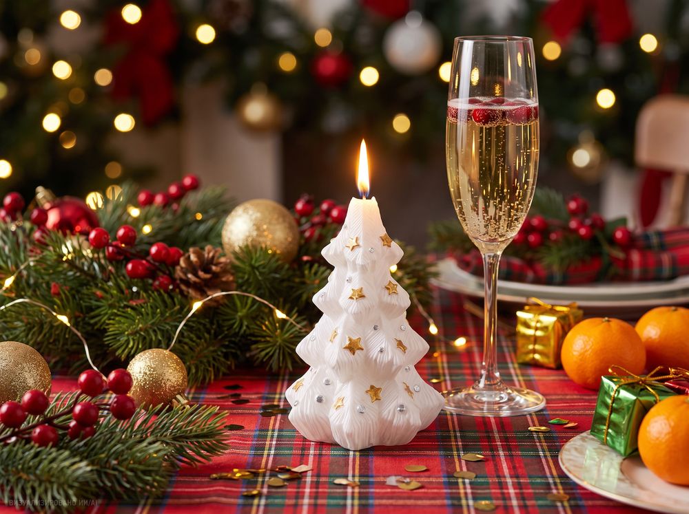 Свеча Christmas Twinkle, елочка / Миниатюра имиджевого (1000)