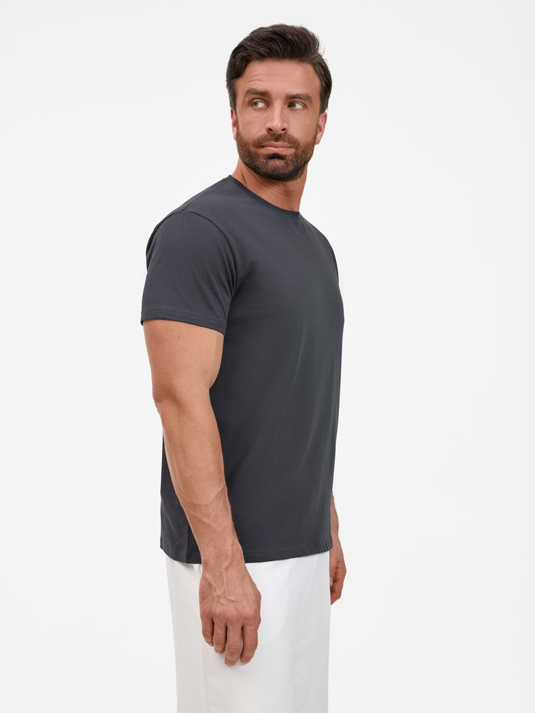 Футболка унисекс T-Bolka 200, темно-серая (графит) / Миниатюра модельного (1000)