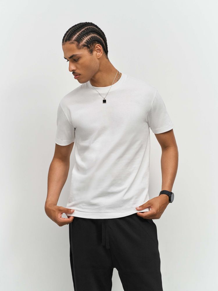 Футболка унисекс Cliff, серый меланж / Миниатюра модельного (1000)