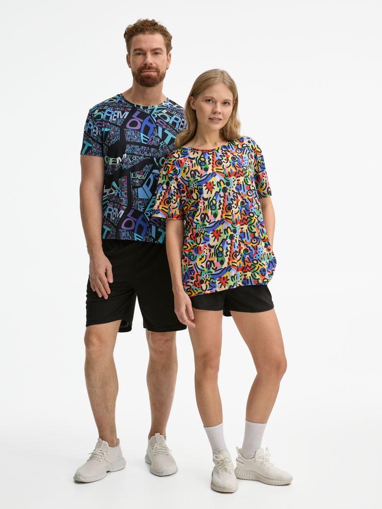 Футболка унисекс Senti с полной запечаткой на заказ / Миниатюра модельного (1000)