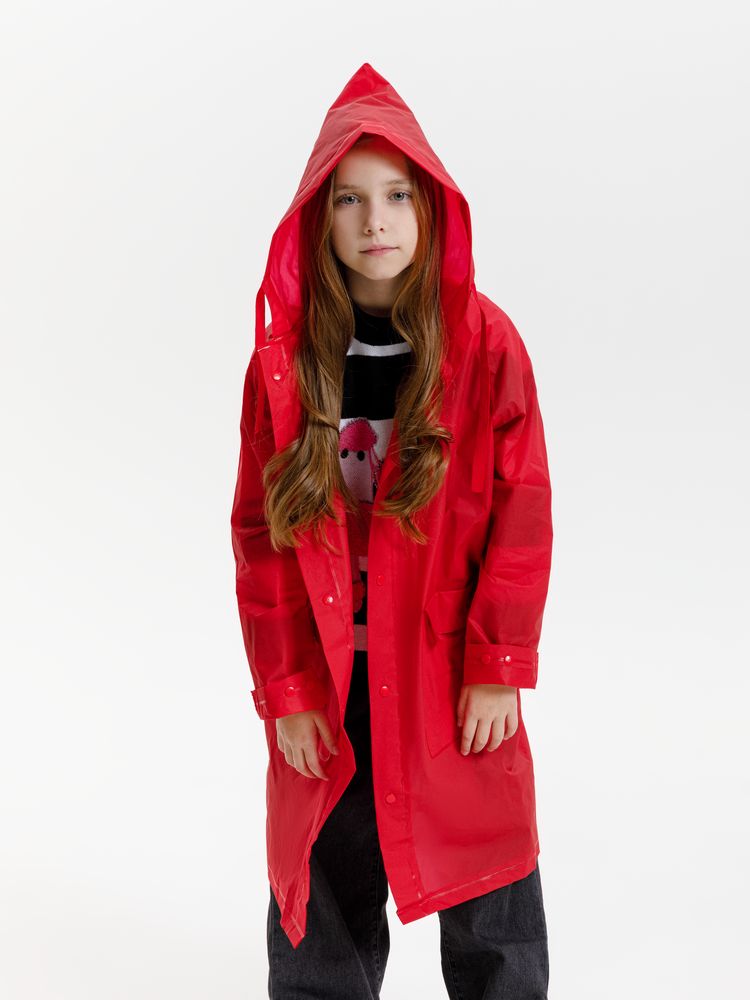 Дождевик детский RainDrop Kids, красный / Миниатюра модельного (1000)
