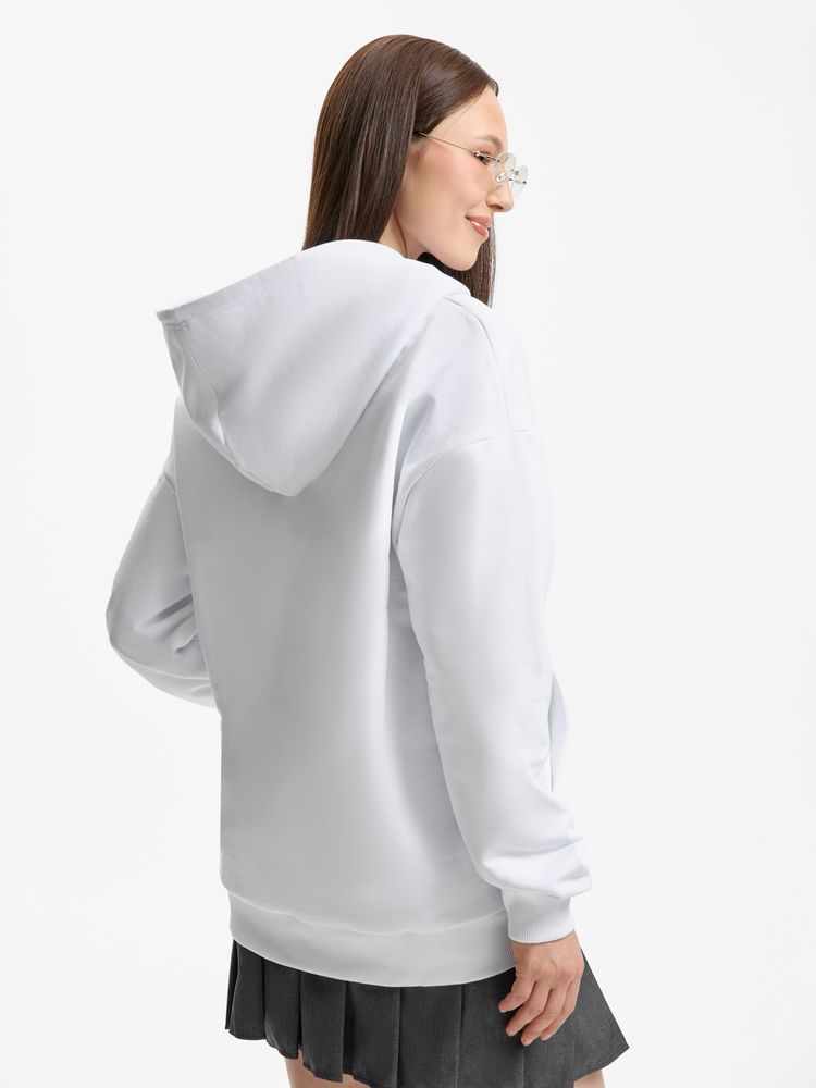 Толстовка унисекс оверсайз Sartoro, белая / Миниатюра модельного (1000)