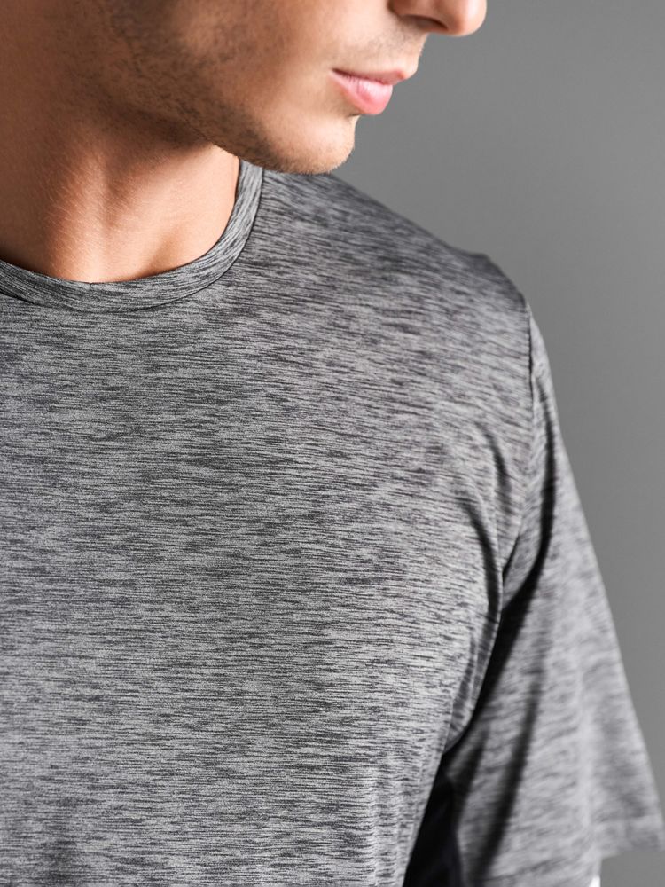 Футболка спортивная унисекс Storm, темно-синий меланж / Миниатюра модельного (1000)