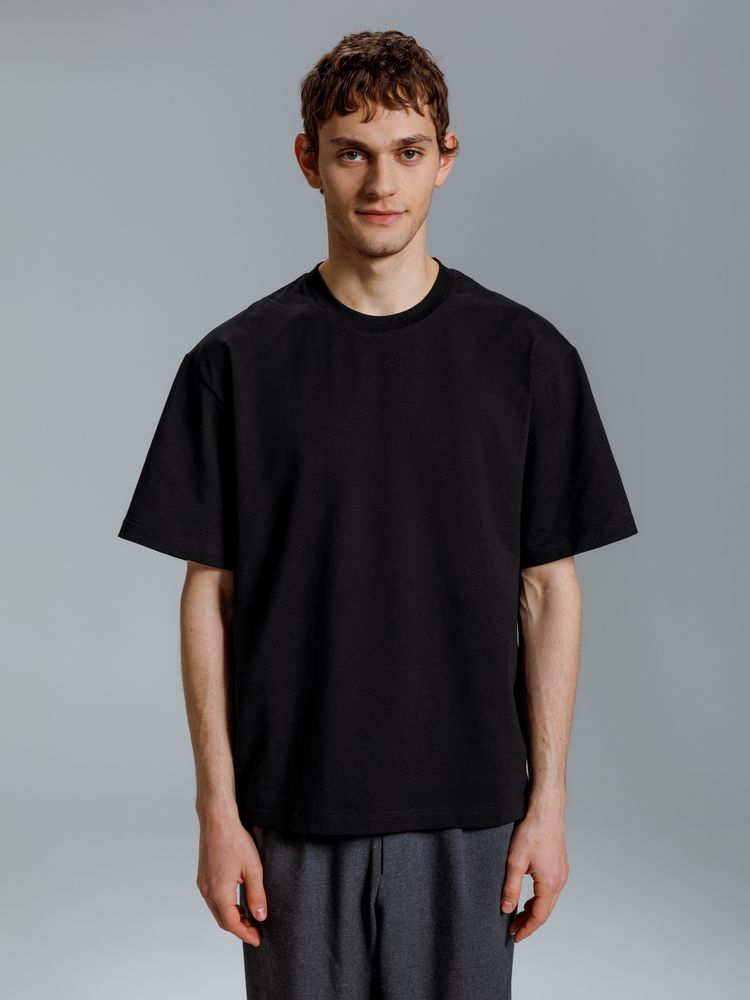 Футболка оверсайз Kangas, черная / Миниатюра WWW (1000)