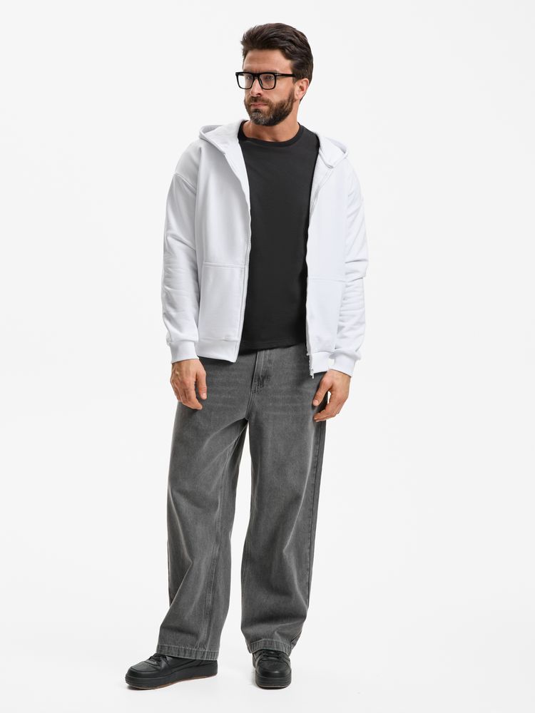 Толстовка унисекс оверсайз Sartoro, белая / Миниатюра модельного (1000)