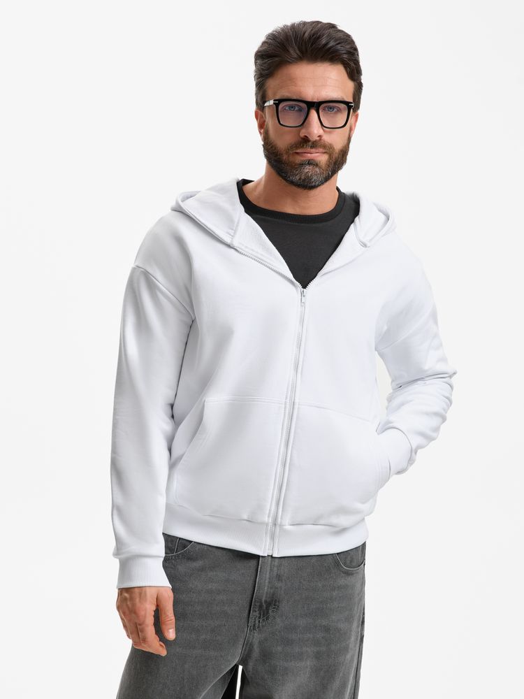 Толстовка унисекс оверсайз Sartoro, белая / Миниатюра модельного (1000)