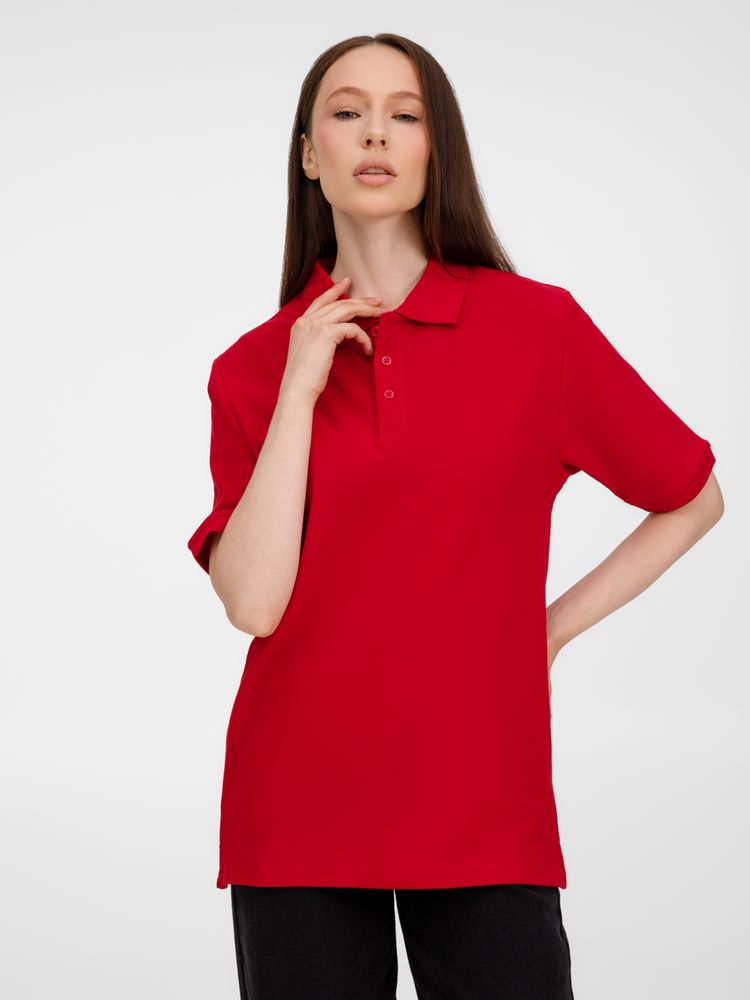 Рубашка поло унисекс Upswing, красная / Миниатюра модельного (1000)