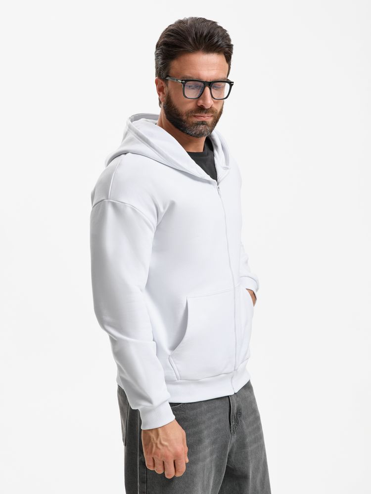 Толстовка унисекс оверсайз Sartoro, белая / Миниатюра модельного (1000)