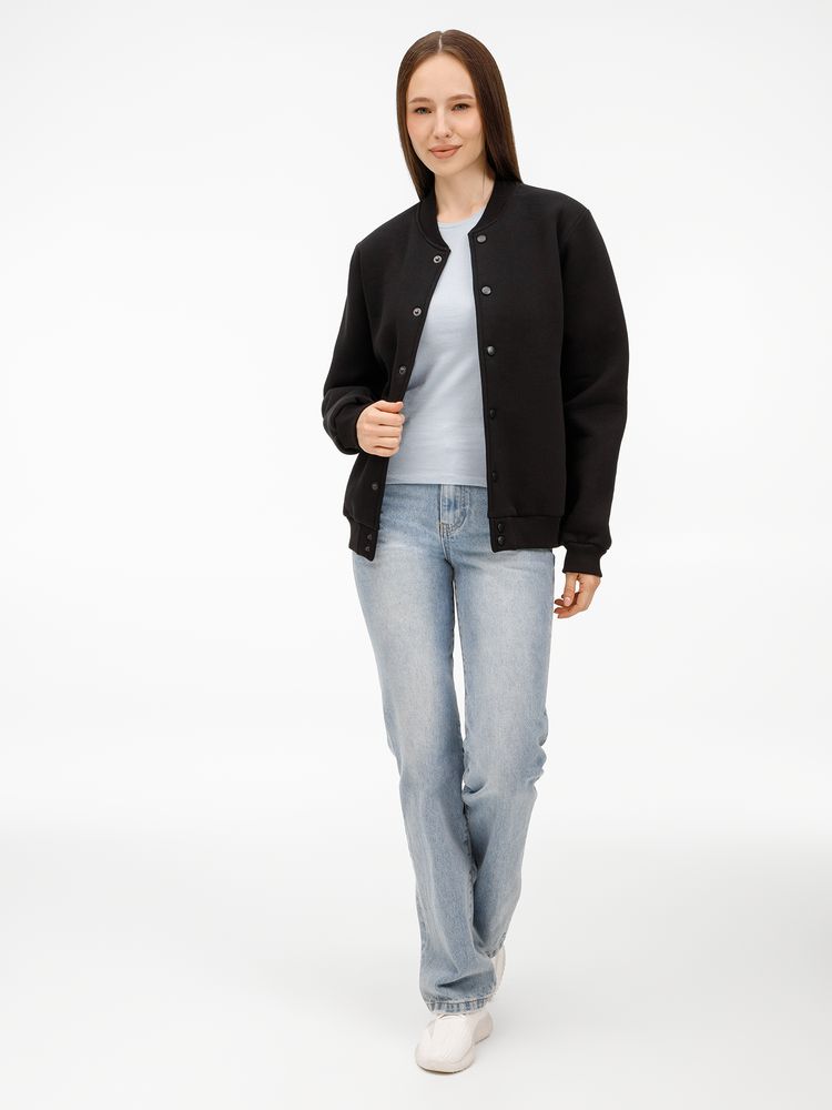 Бомбер унисекс AtmosWear, черный / Миниатюра модельного (1000)