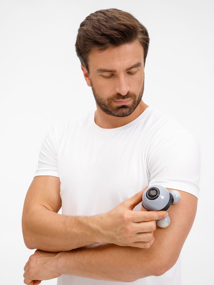 Ручной вибромассажер Spacy, серый с черным / Миниатюра модельного (1000)