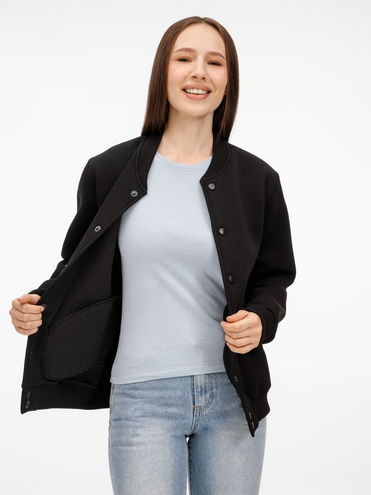 Бомбер унисекс AtmosWear, черный / Миниатюра WWW (1000)