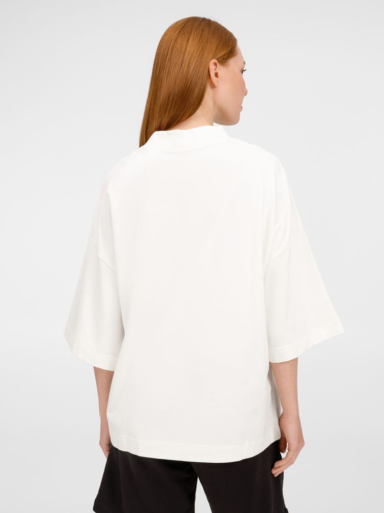 Футболка оверсайз унисекс T9, молочно-белая / Миниатюра модельного (1000)