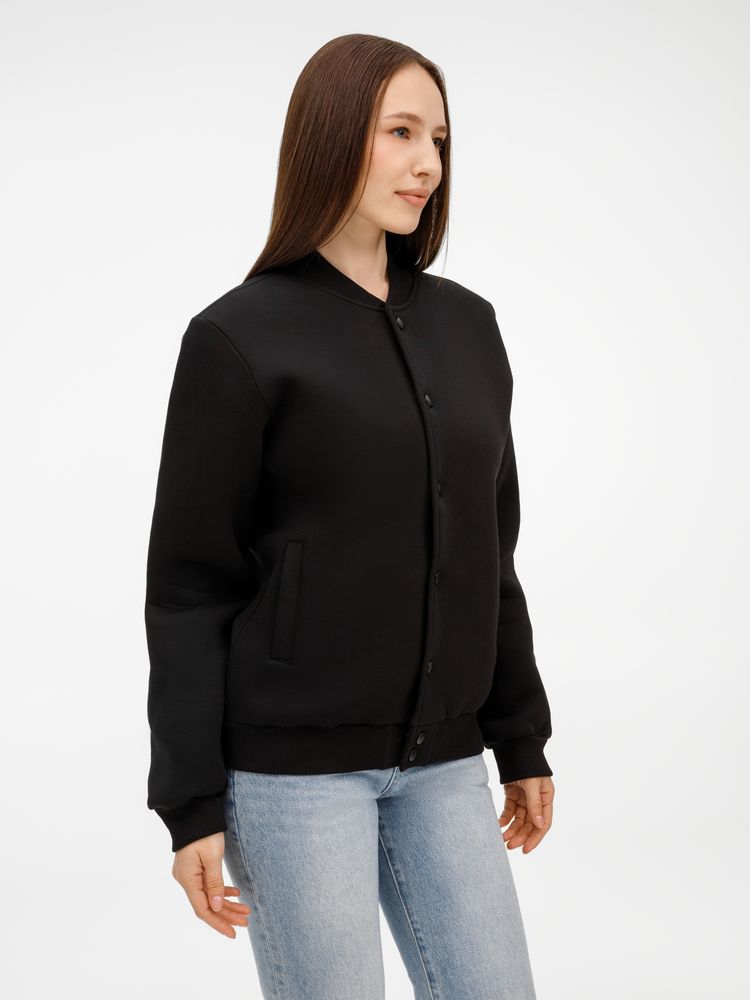 Бомбер унисекс AtmosWear, черный / Миниатюра модельного (1000)