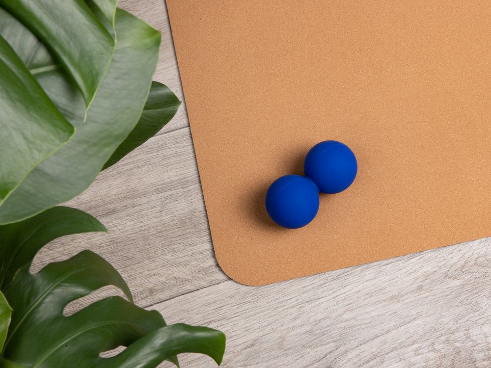 Массажный мяч двойной для MФР Relaxify, синий / Миниатюра имиджевого (1000)