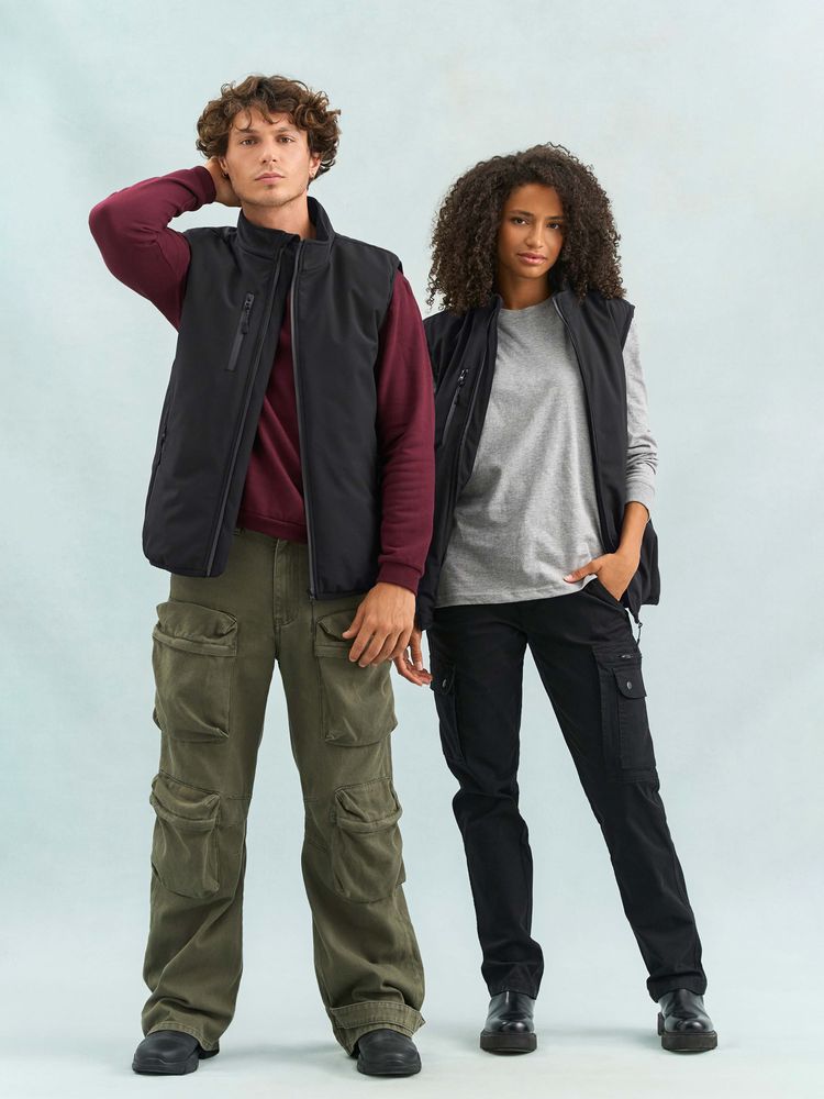 Жилет софтшелл унисекс Falcon BW, красный / Миниатюра модельного (1000)