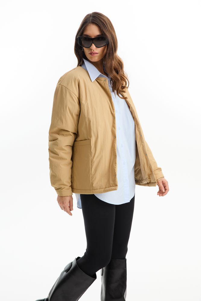 Куртка унисекс Veter, бежевая / Миниатюра имиджевого (1000)