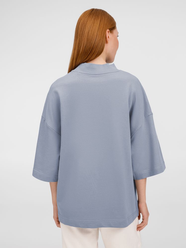 Футболка оверсайз унисекс T9, серая / Миниатюра модельного (1000)