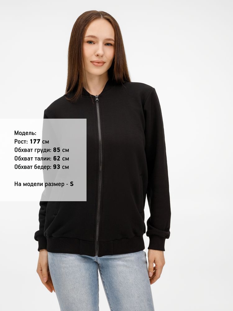 Бомбер унисекс Townie, черный / Миниатюра модельного (1000)