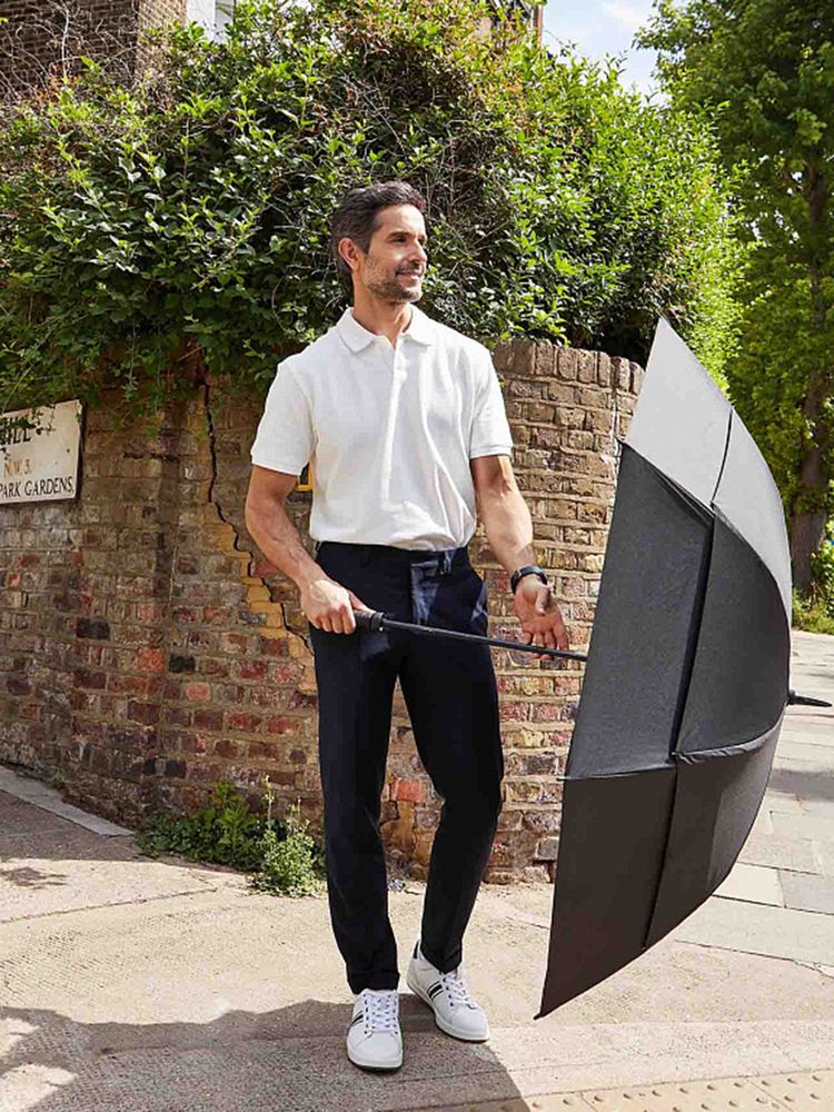 Зонт-трость Stormshield, черный / Миниатюра модельного (1000)