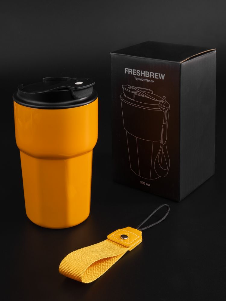 Термостакан Freshbrew, оранжевый / Миниатюра имиджевого (1000)
