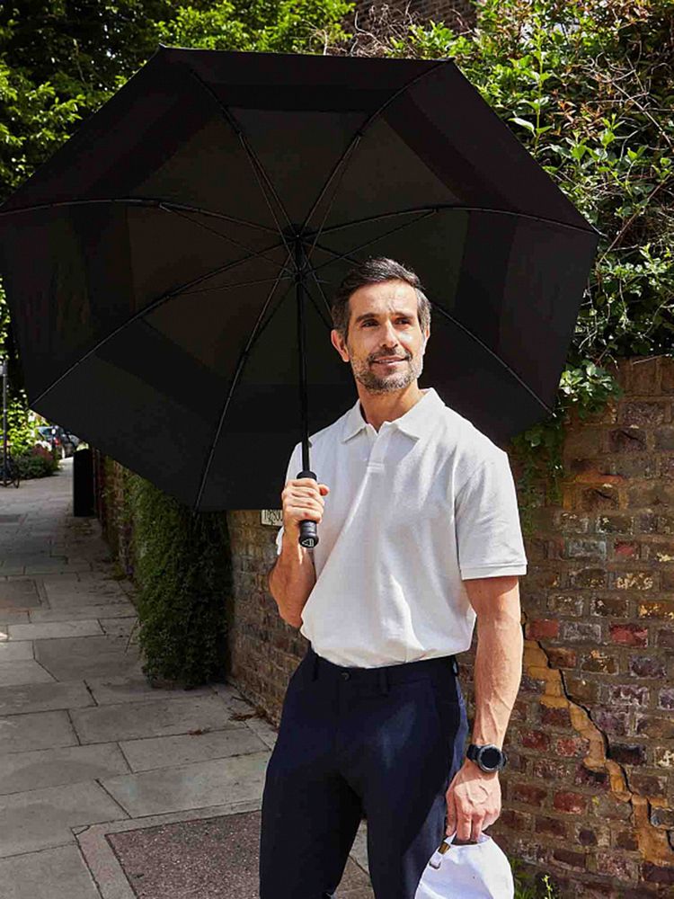 Зонт-трость Stormshield, черный / Миниатюра модельного (1000)