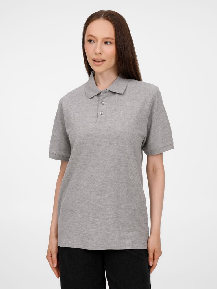 Рубашка поло унисекс Upswing, серый меланж / Миниатюра модельного (1000)