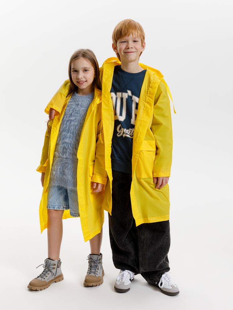 Дождевик детский RainDrop Kids, желтый / Миниатюра модельного (1000)