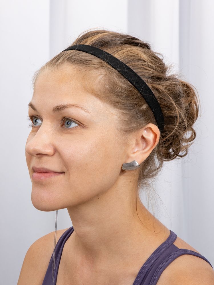 Повязка-резинка на голову Headway, черная / Миниатюра модельного (1000)