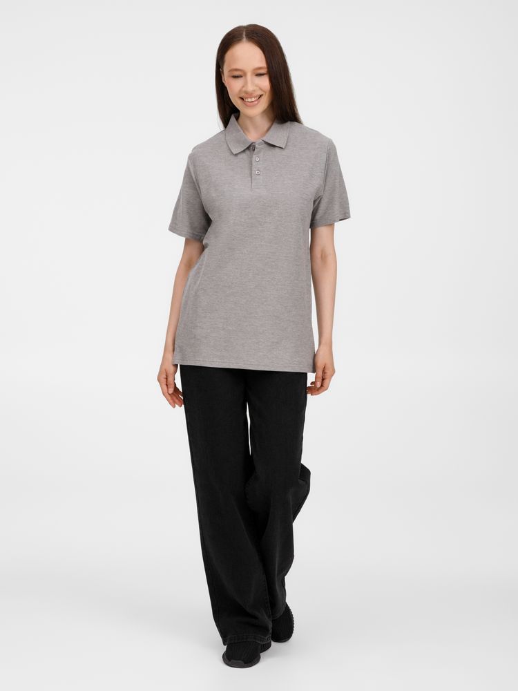 Рубашка поло унисекс Tervise, серый меланж / Миниатюра модельного (1000)