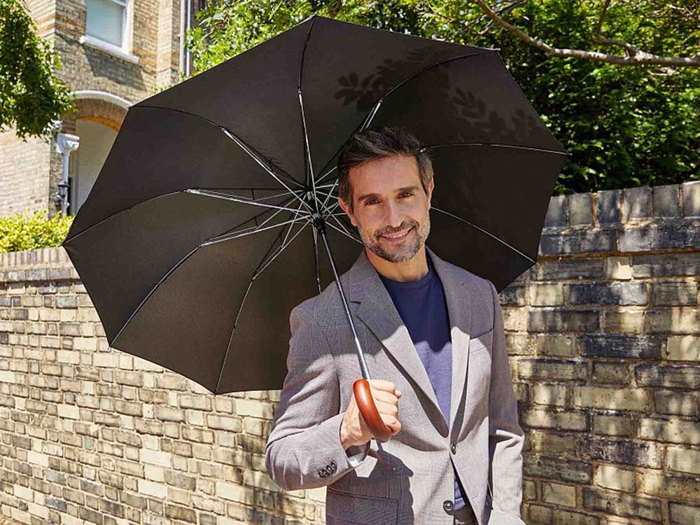 Зонт складной Magnum Auto, черный / Миниатюра модельного (1000)