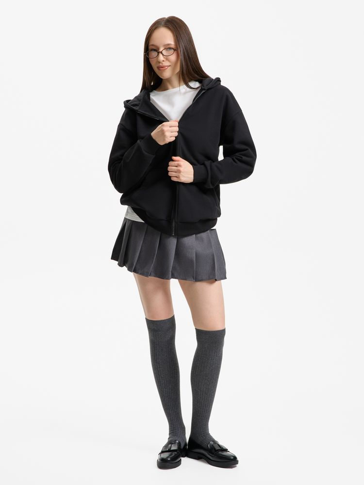 Толстовка унисекс оверсайз Sartoro, черная / Миниатюра модельного (1000)