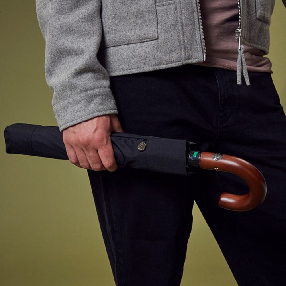 Зонт складной Magnum Auto, черный / Миниатюра модельного (1000)