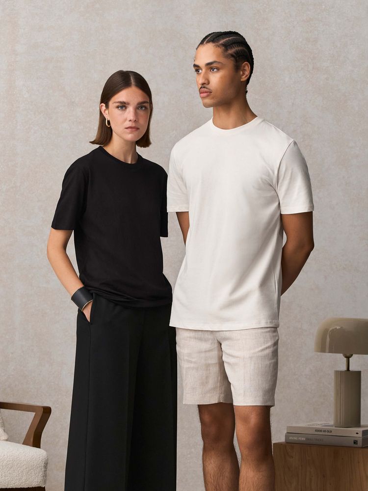 Футболка унисекс Lyam, белая (белоснежная) / Миниатюра модельного (1000)