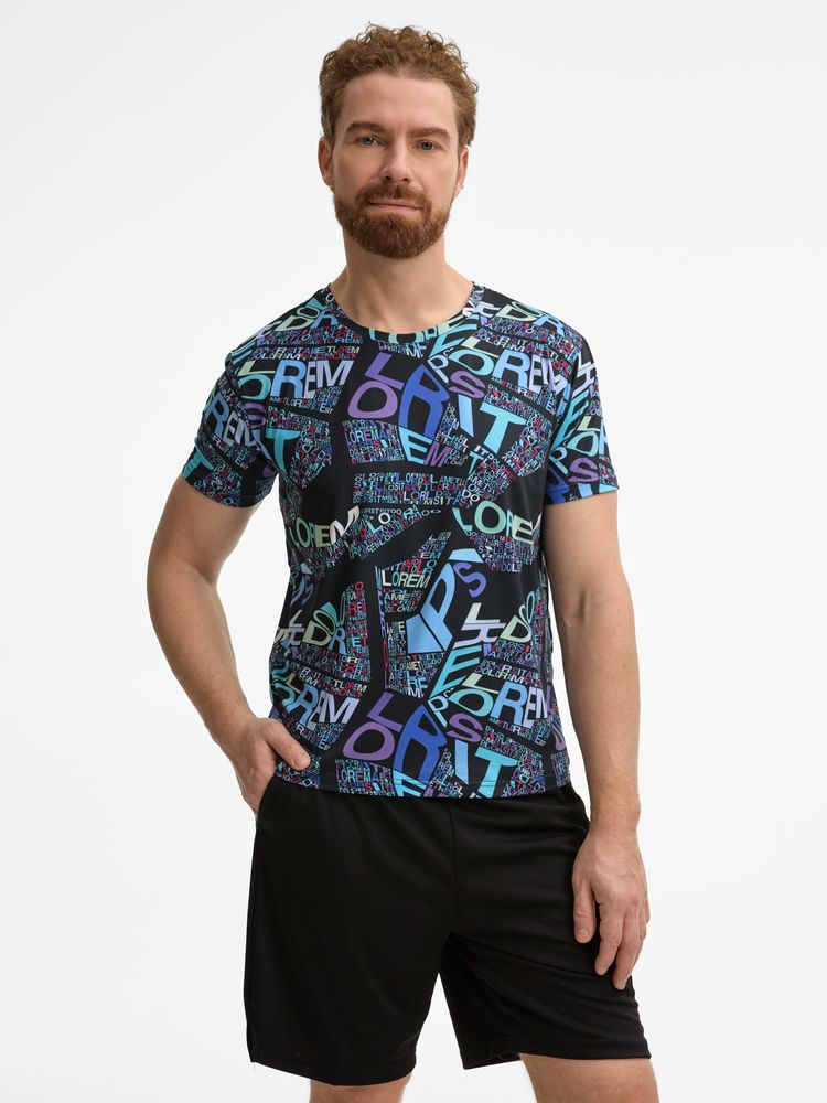 Футболка унисекс Senti с полной запечаткой на заказ / Миниатюра модельного (1000)