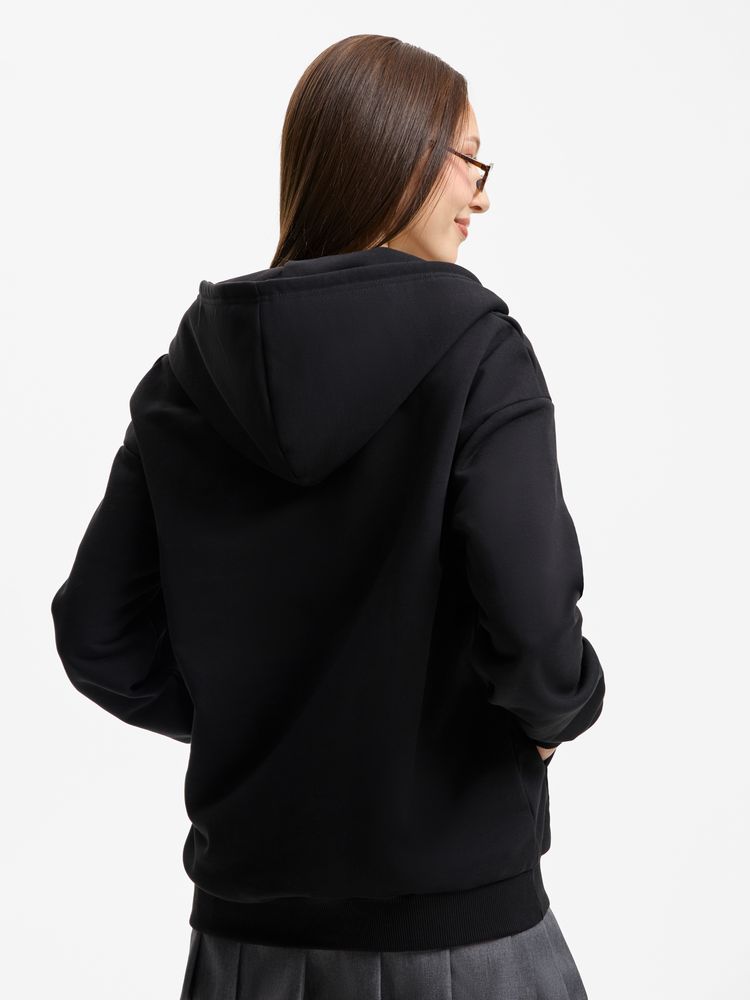 Толстовка унисекс оверсайз Sartoro, черная / Миниатюра модельного (1000)